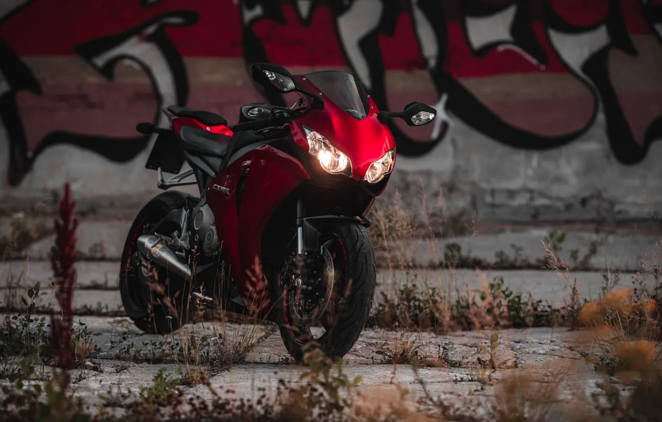 Photo wallpaper Red, Honda, CBR1000RR, Motoycle