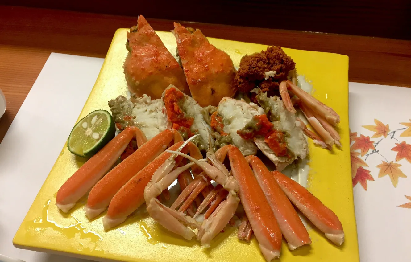 Photo wallpaper food, claws, seafood