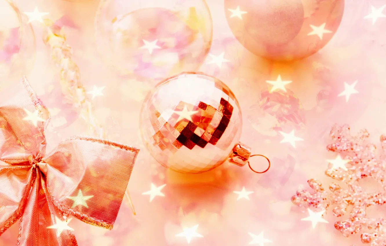Photo wallpaper stars, pink, holiday, new year, sequins, new year, pink, holiday