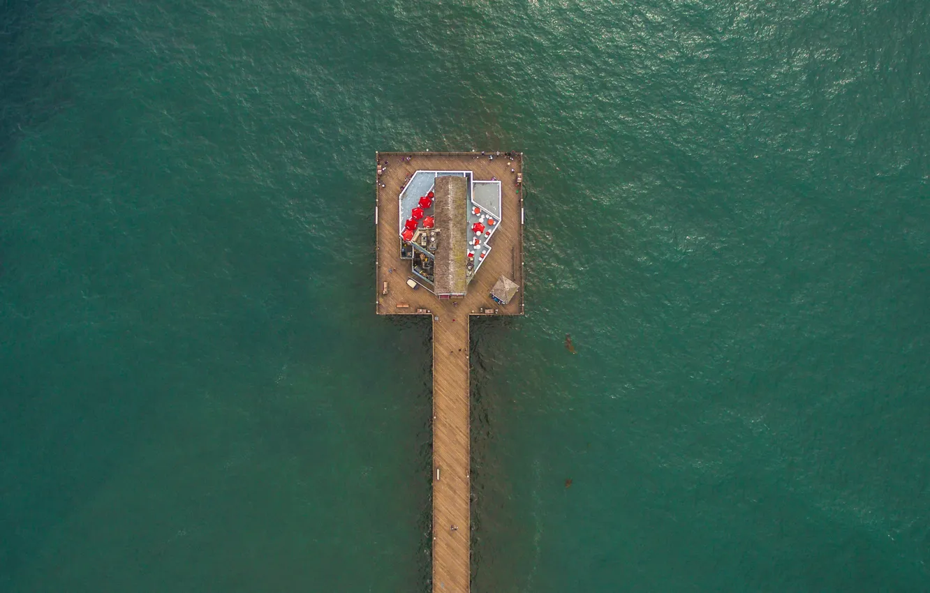 Photo wallpaper sea, wave, the ocean, coast, CA, pierce, USA, USA