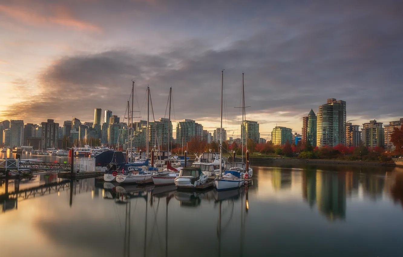 Photo wallpaper the city, Stanley Park, Vancouver BC