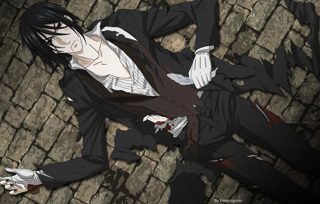 Photo wallpaper anime, art, Dark Butler, Sebastian Michaelis