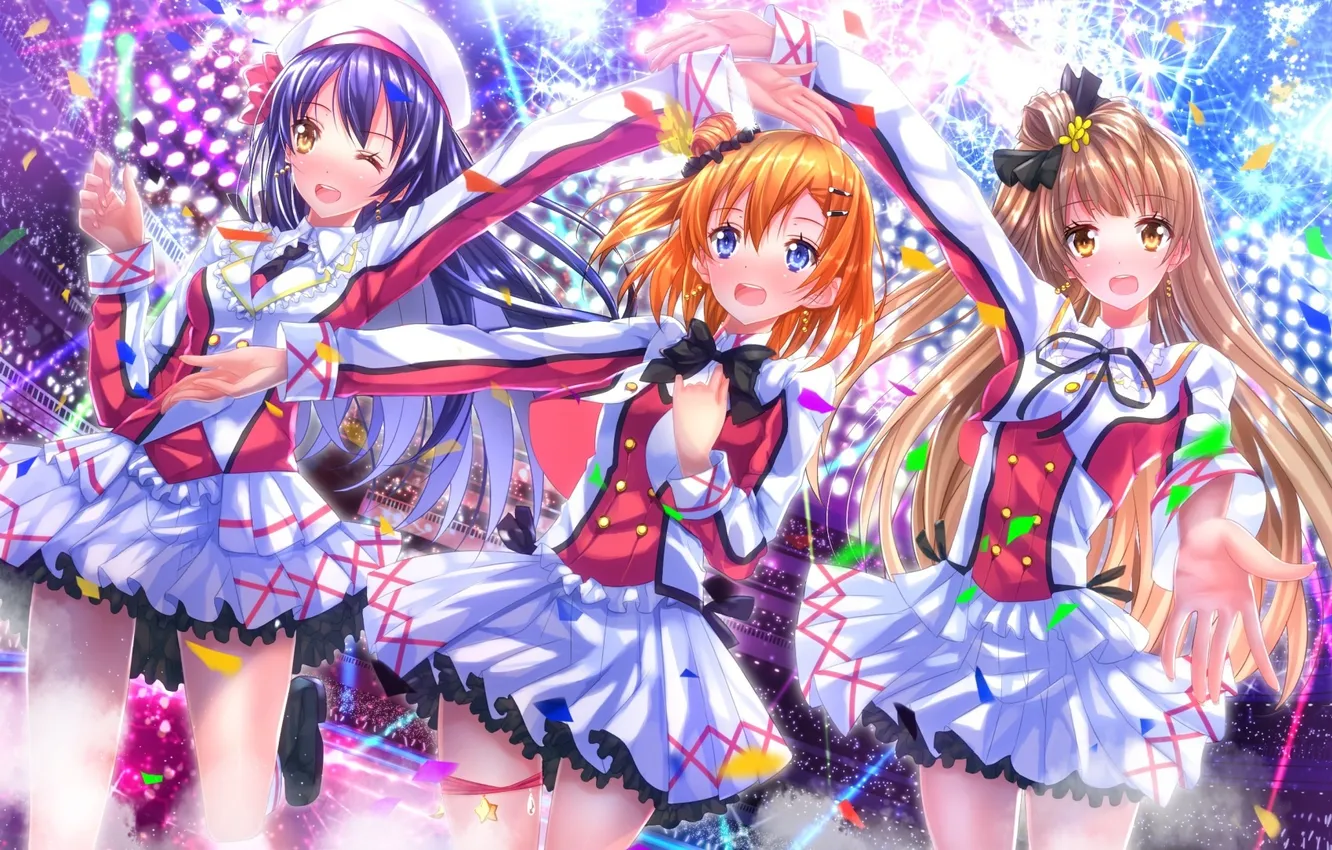 Photo wallpaper girl, joy, scene, concert, gesture, art, fans, swordsouls