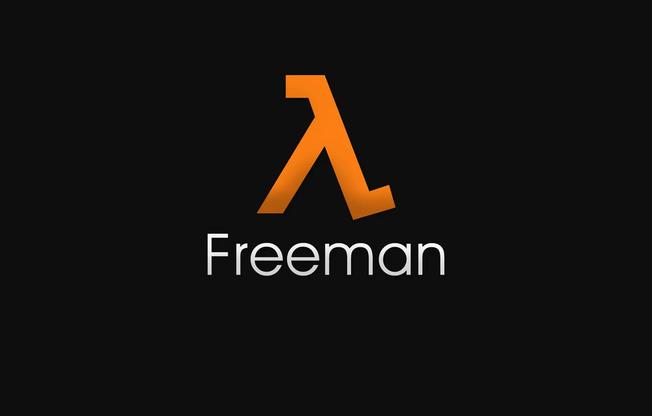 Photo wallpaper logo, Half-Life, freeman
