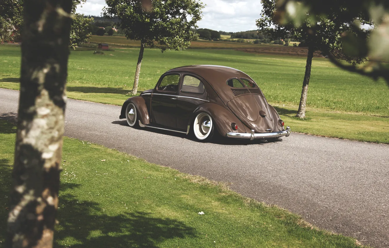 Photo wallpaper Volkswagen, Volkswagen, old, school, Beetle, beatle