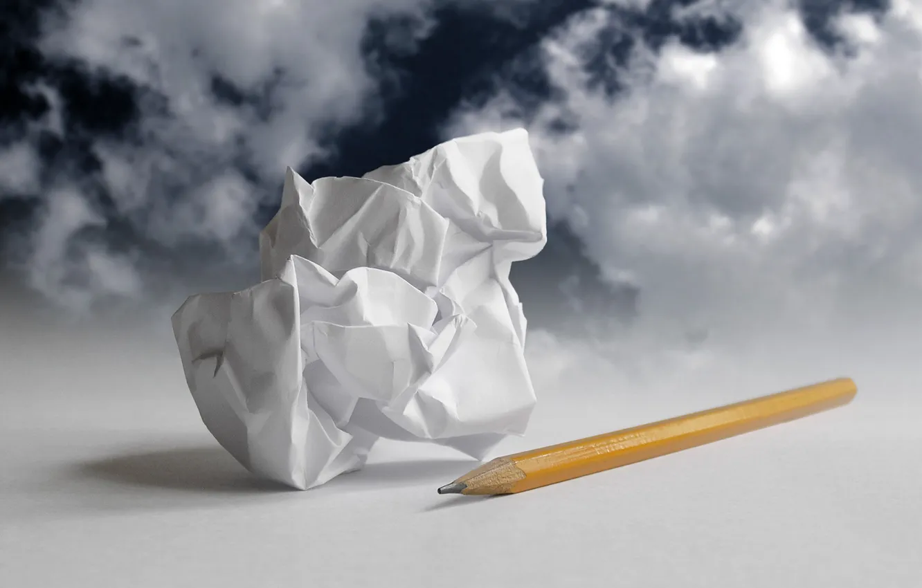 Photo wallpaper summer, the sky, the sun, paper, pencils, day, wrinkled paper