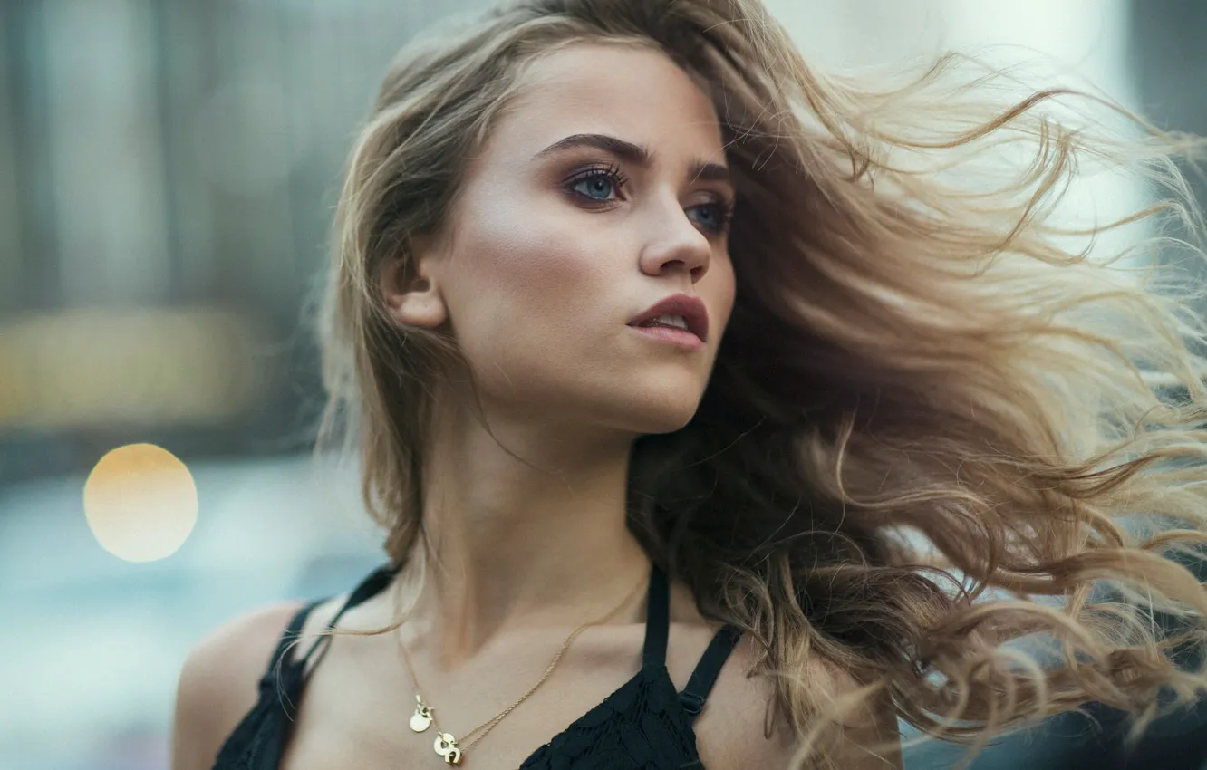 Photo wallpaper girl, face, background, hair, portrait, makeup, hairstyle, beautiful