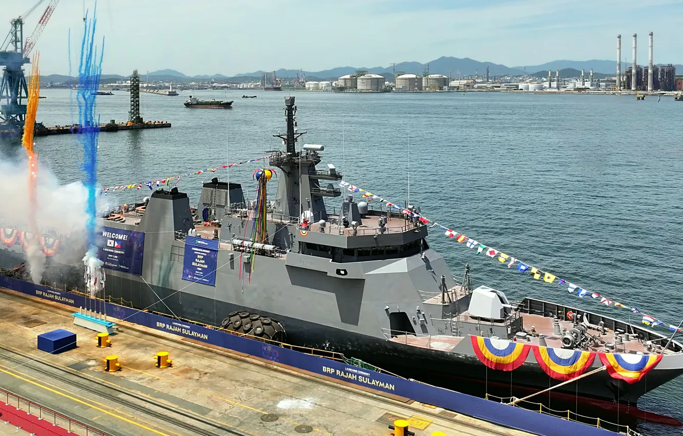 Photo wallpaper Corvette, Philippines, commissioning, PRB Rayah Sulayman, PS-20