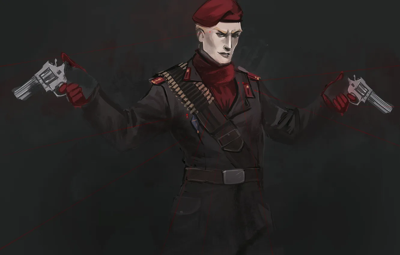 Photo wallpaper metal gear solid, art, revolver, Revolver Ocelot, Ocelot, surrounded by