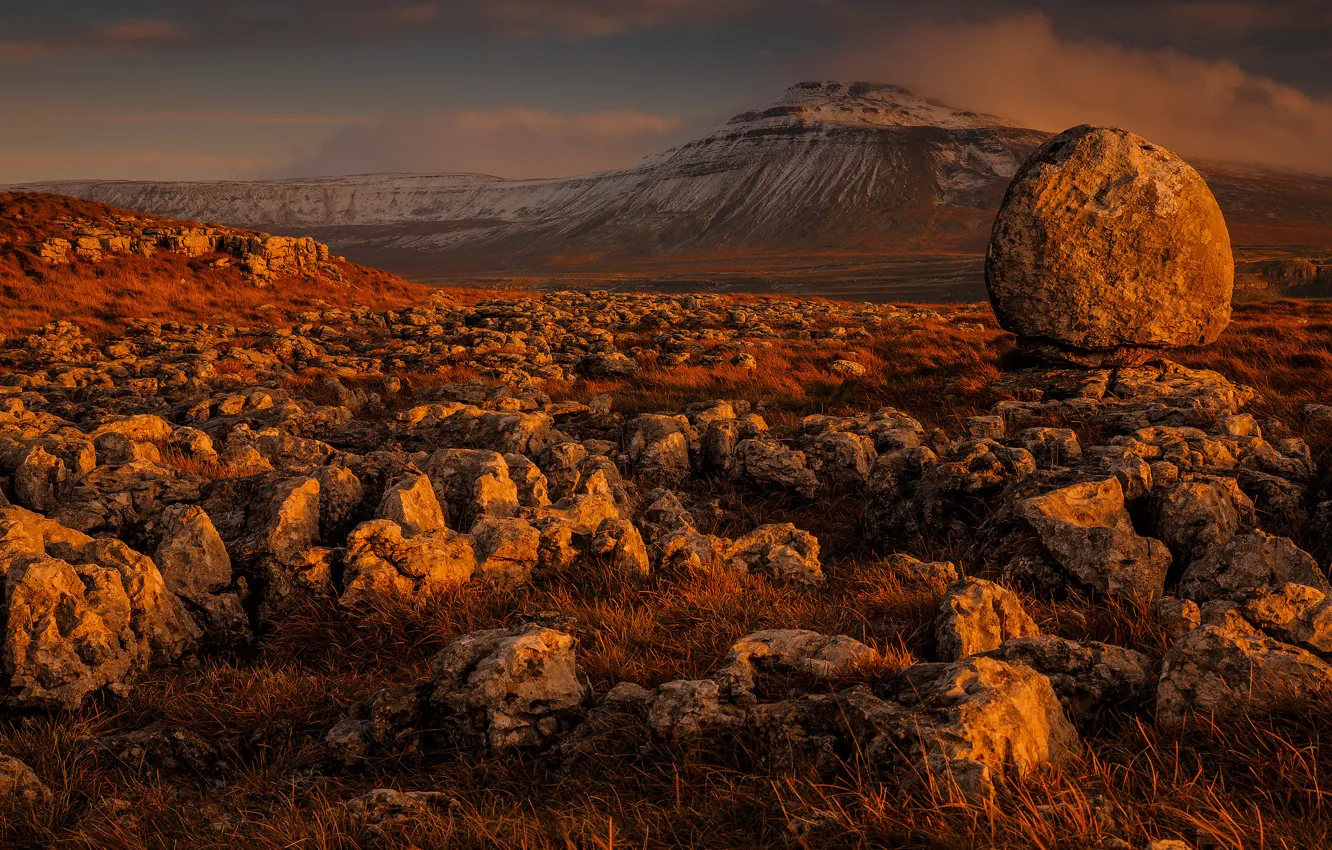 Photo wallpaper stones, valley, national Park, boulder, Northern England, The Yorkshire Dales