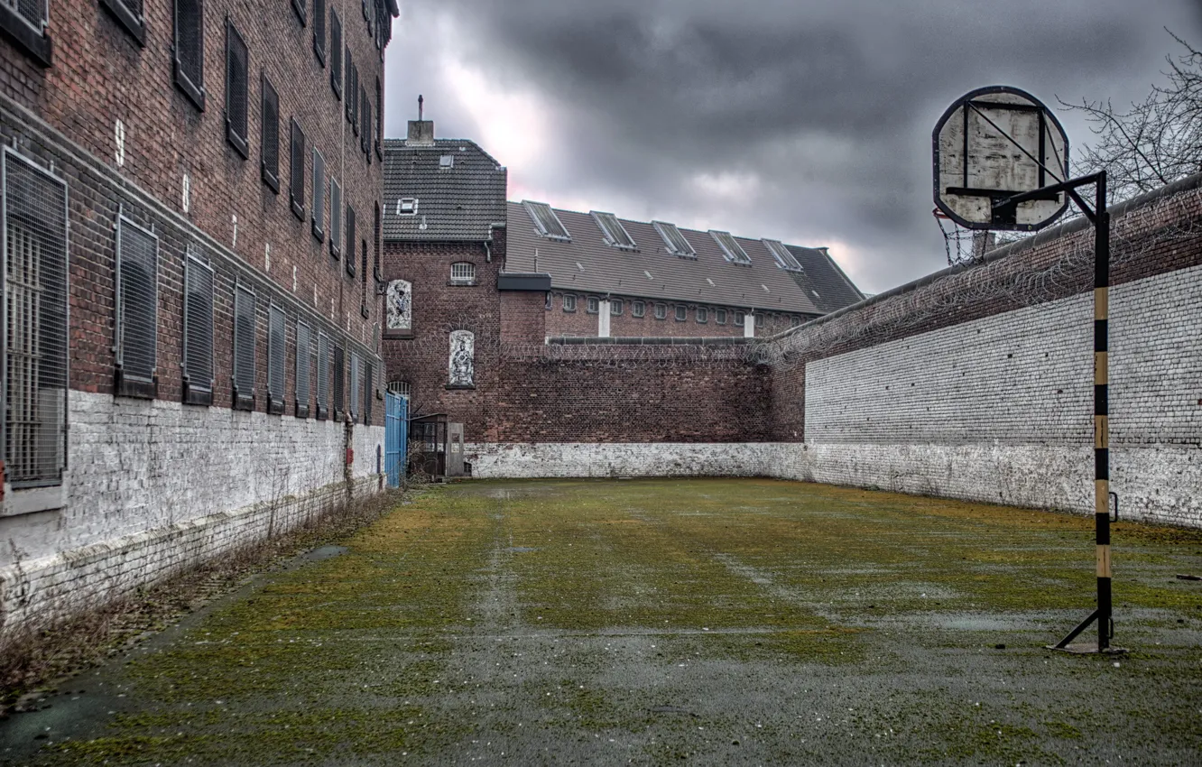 Photo wallpaper sport, Playground, prison