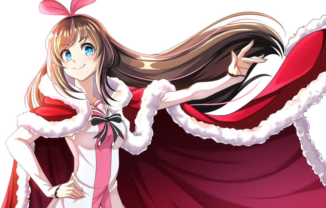 Photo wallpaper girl, mantle, Virtual Youtuber