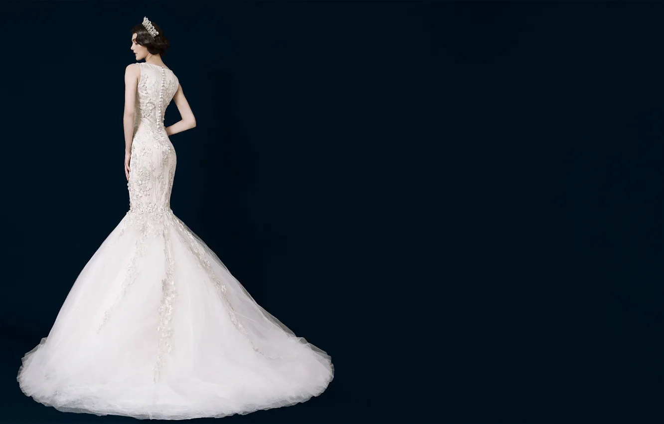 Photo wallpaper model, dress, the bride