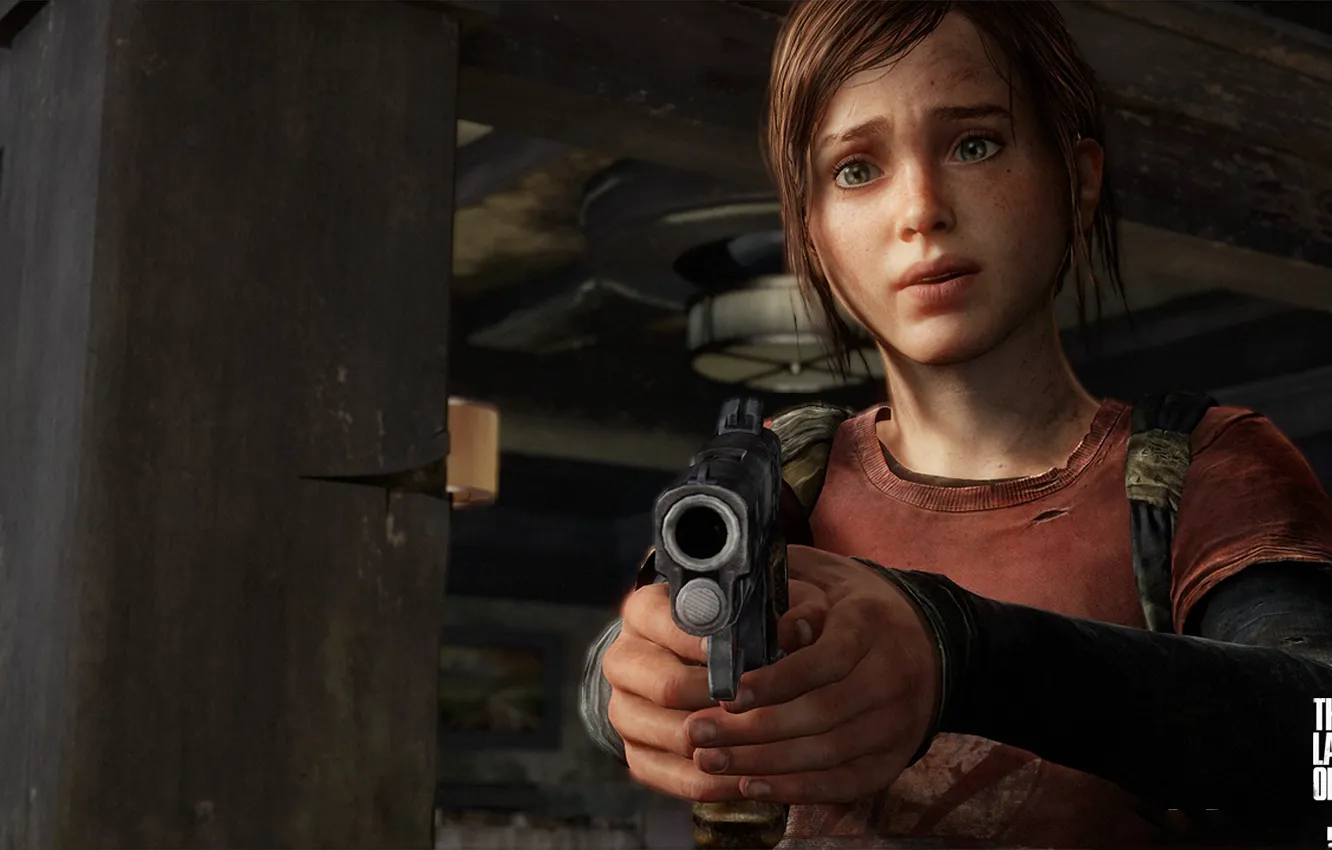 Photo wallpaper girl, gun, weapons, art, The Last of Us, one of us