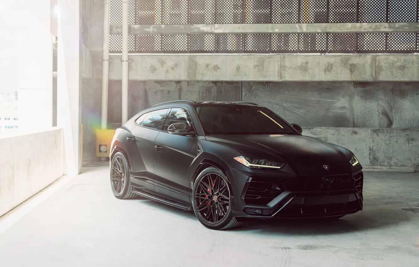 Photo wallpaper black, Matte, Urus, Vossen, Vossen RodSpeed, RodSpeed