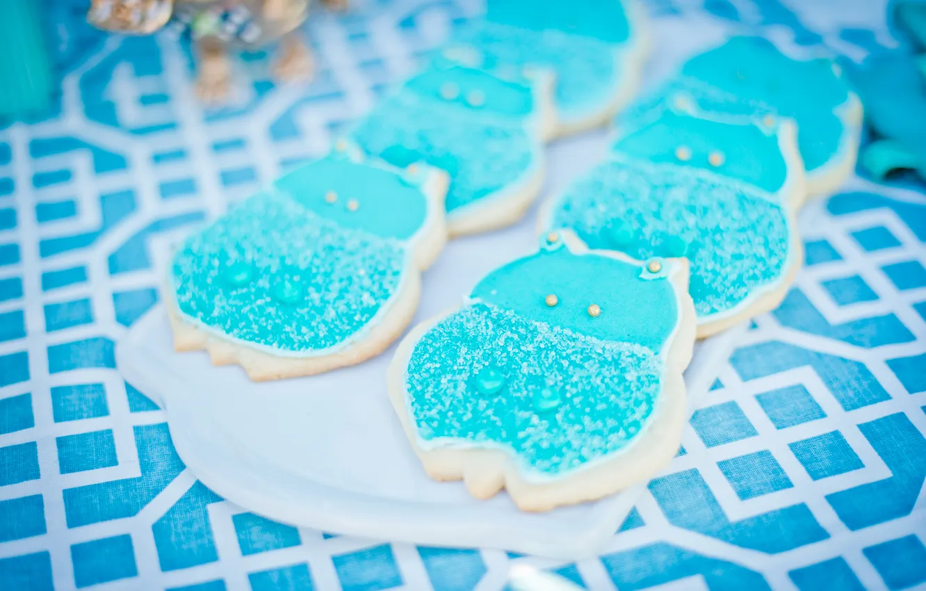 Photo wallpaper cookies, figures, cakes