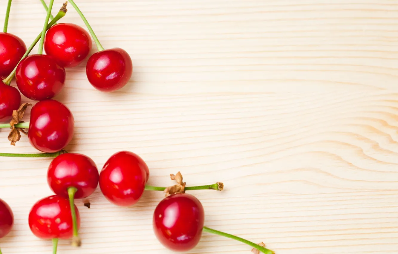 Photo wallpaper cherry, berries, background, Wallpaper, food, wallpaper, widescreen, background