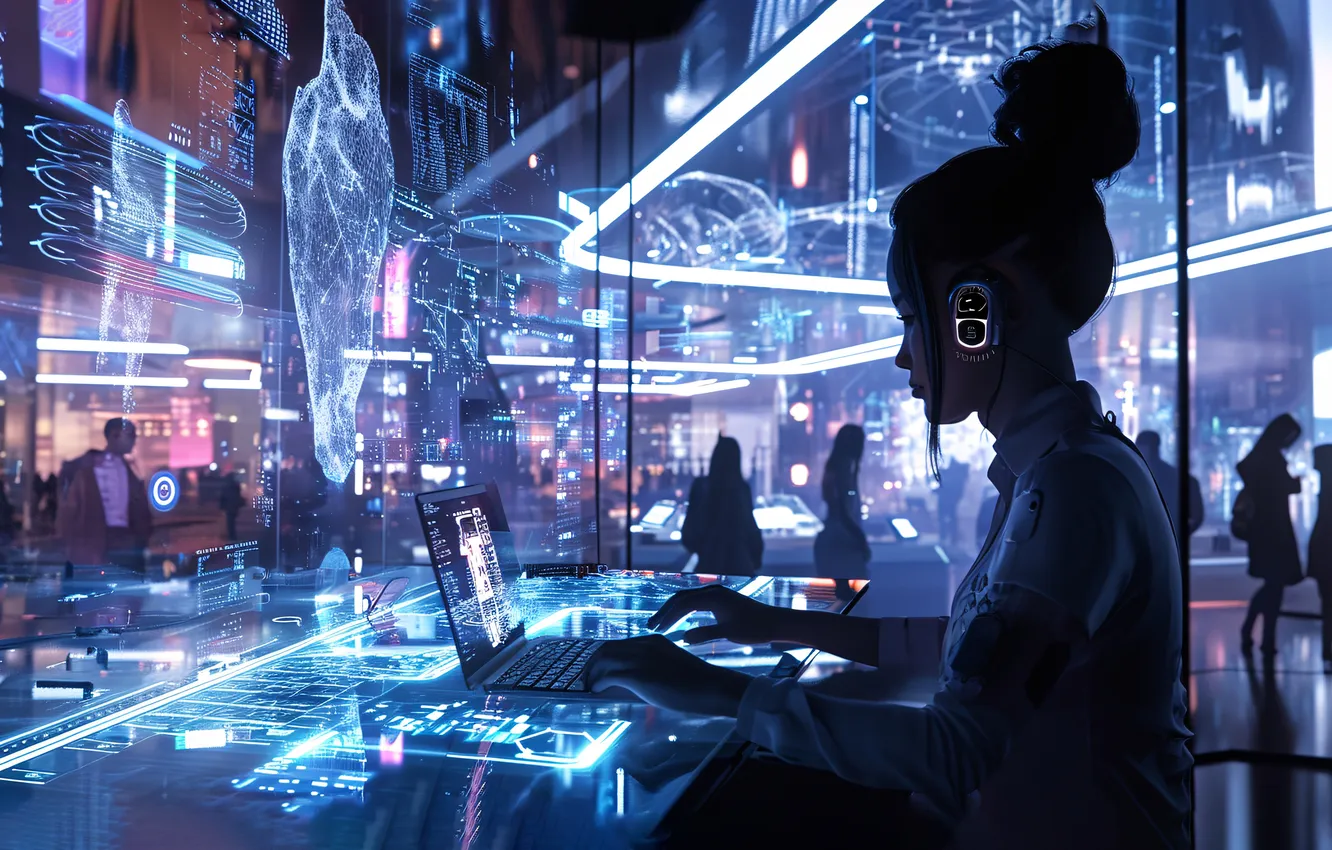 Photo wallpaper digital, lifestyle, perspective, futurism, nomads