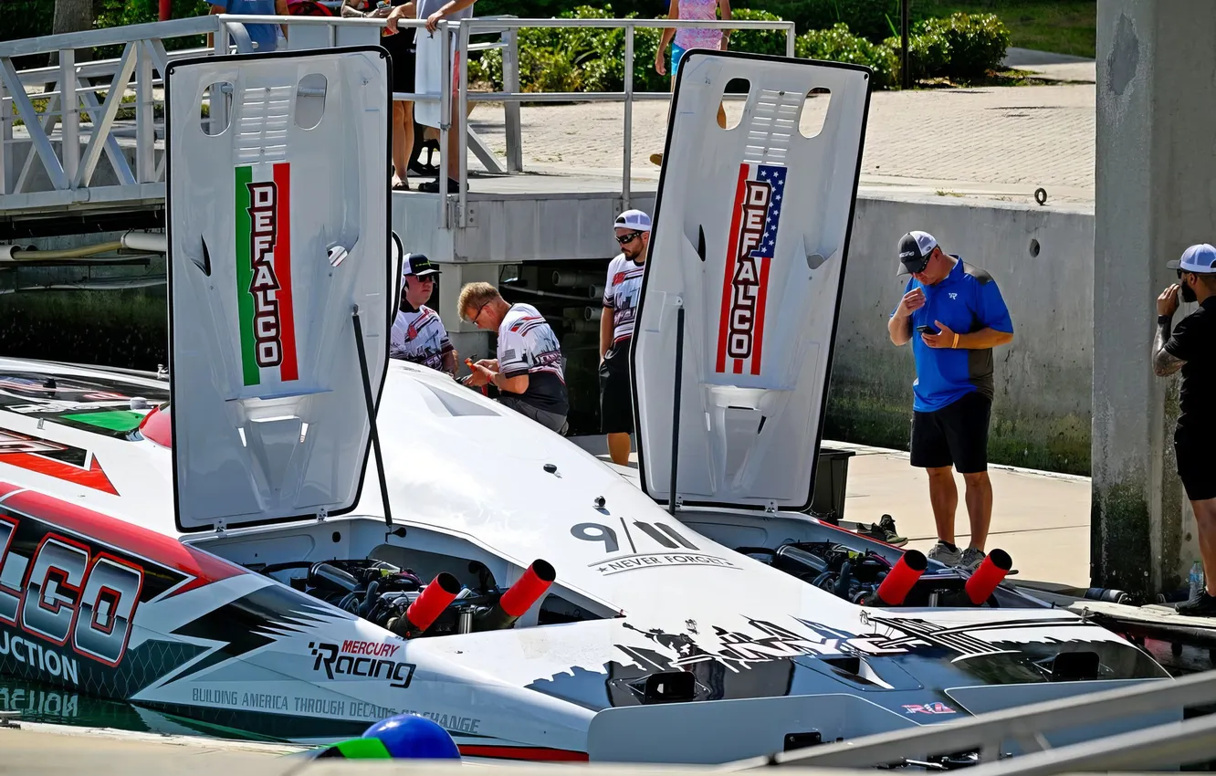 Photo wallpaper race, boat, speed