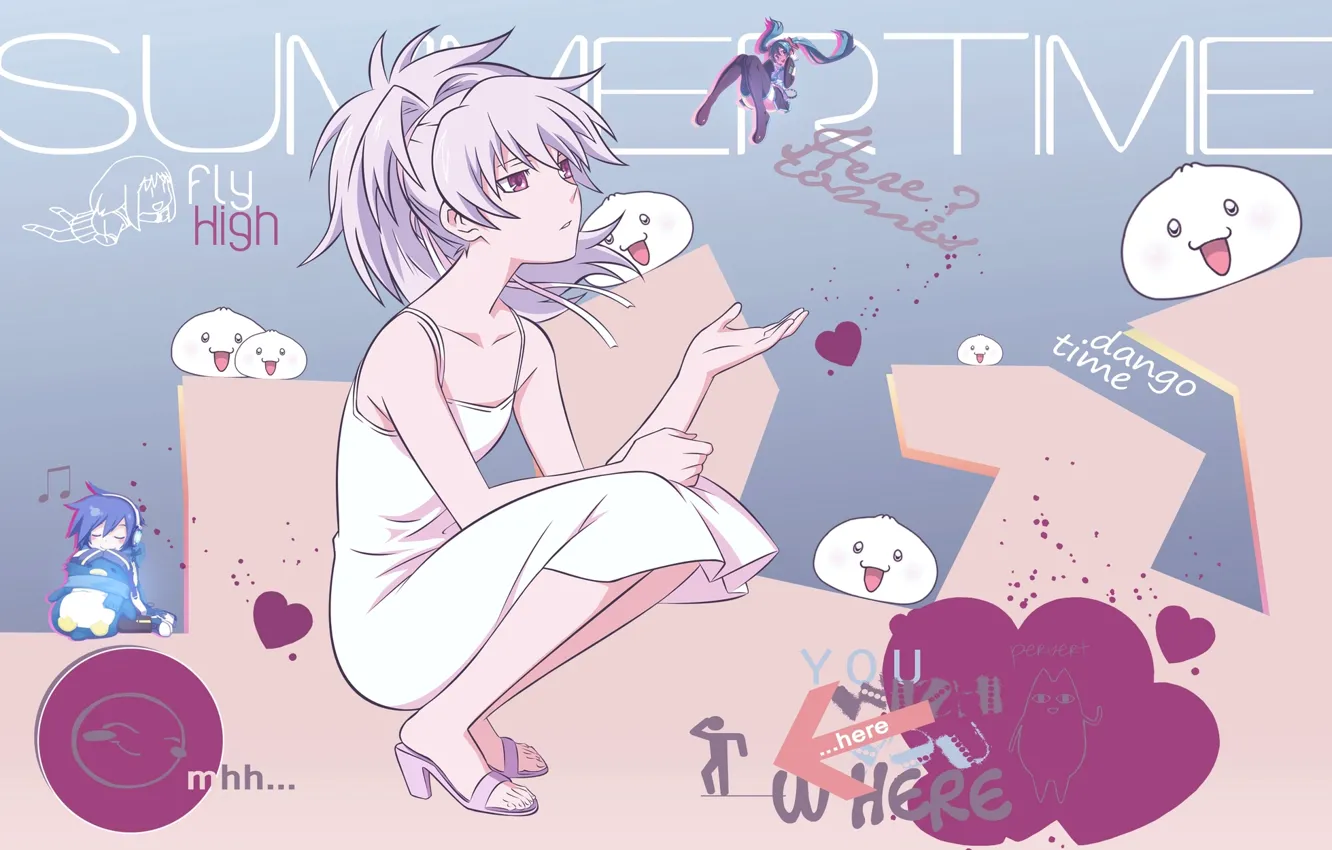 Photo wallpaper vocaloid, hatsune miku, Vocaloid, Yin, darker than black, Yin