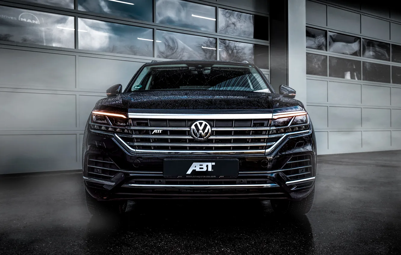 Photo wallpaper Volkswagen, front view, Touareg, SUV, ABBOT, 2019