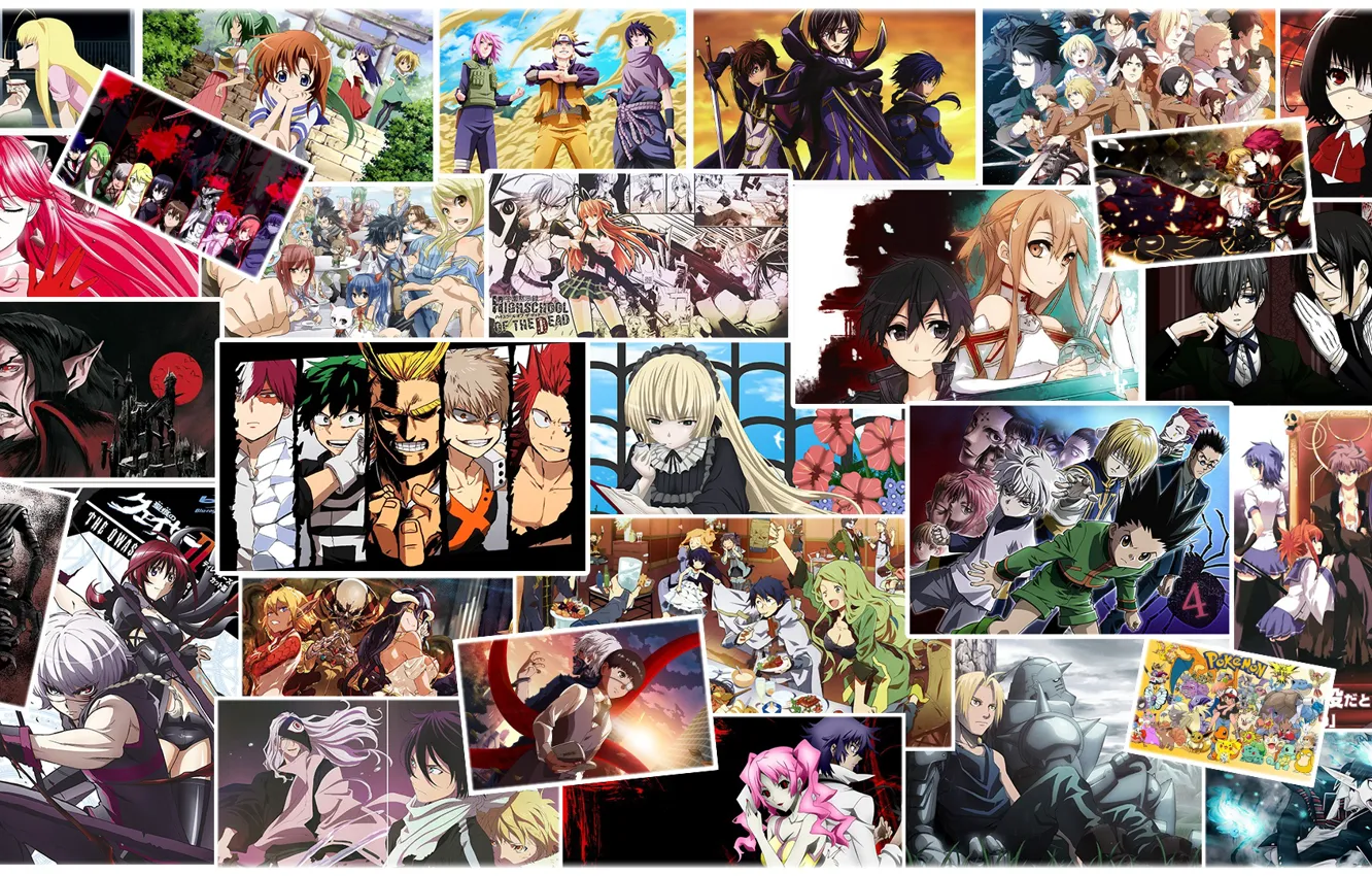 Photo wallpaper Heroes, Anime, Hunter, The academy, Song