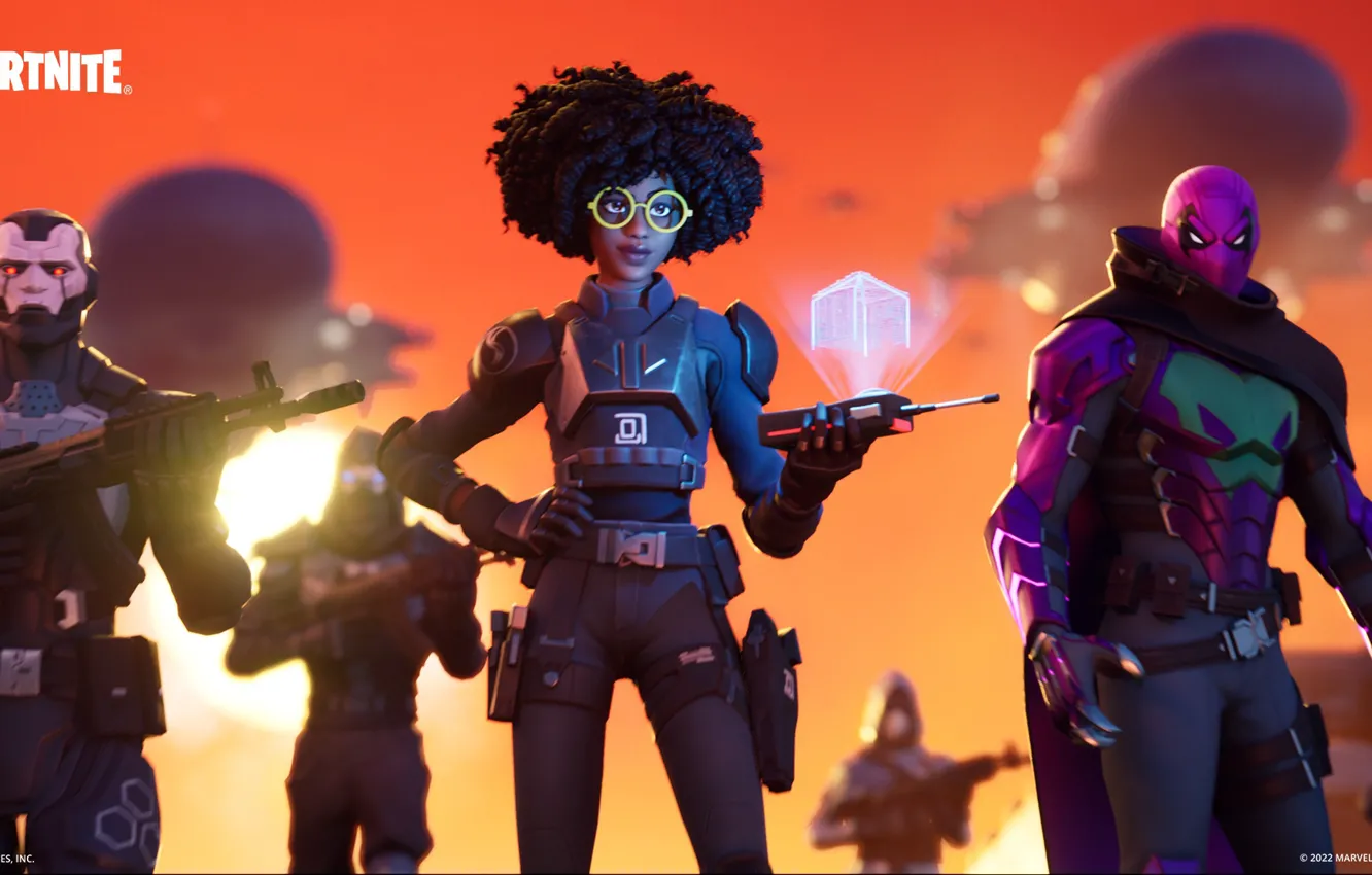Photo wallpaper Marvel, Epic Games, Fortnite, Fortnite skin, Dr.Slone Prowler