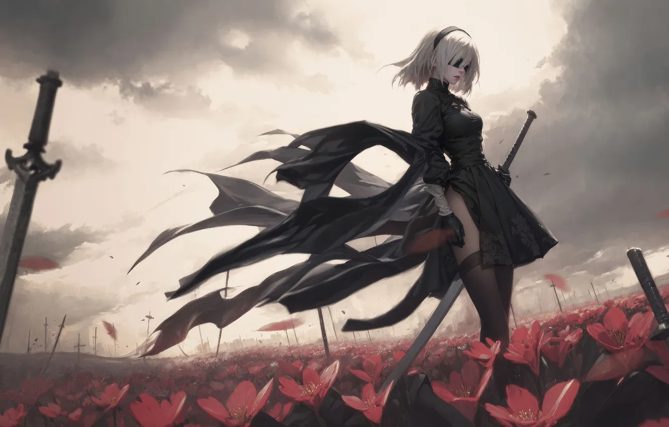 Wallpaper character, games, 2b nier automata for mobile and desktop ...