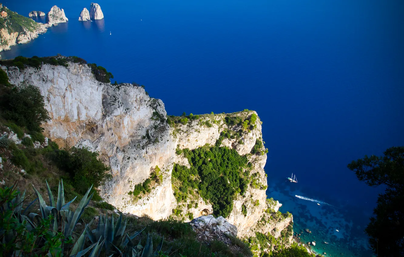 Photo wallpaper Italy, Italy, Campania, The Italian Republic, The province of Naples, Province of Naples, Capri, the …