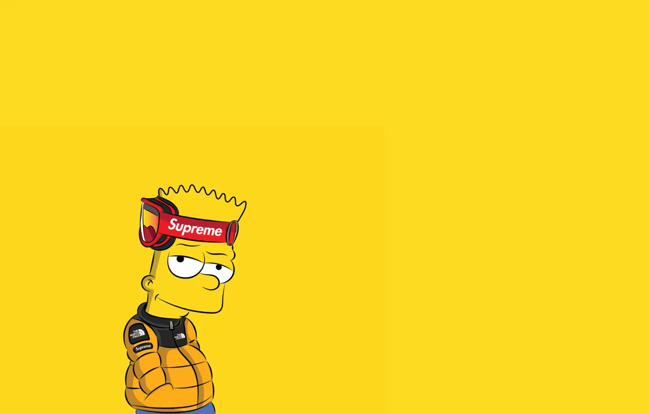 Photo wallpaper The simpsons, Figure, Background, Simpsons, Bart, Art, Cartoon, The Simpsons