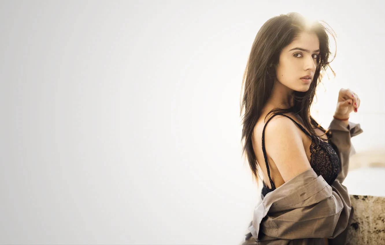 Photo wallpaper girl, hot, sexy, eyes, smile, beautiful, figure, model