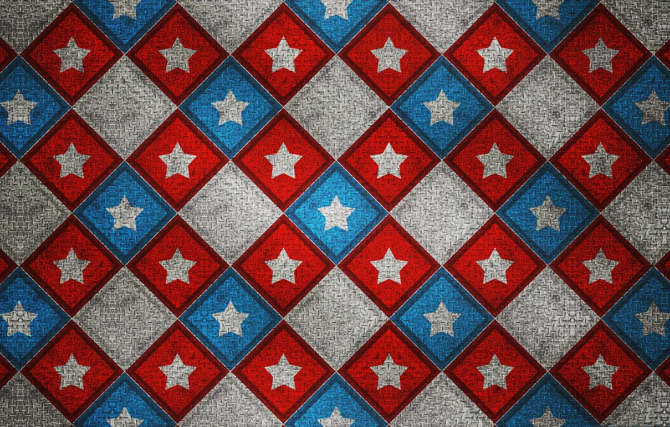 Photo wallpaper line, pattern, star, square
