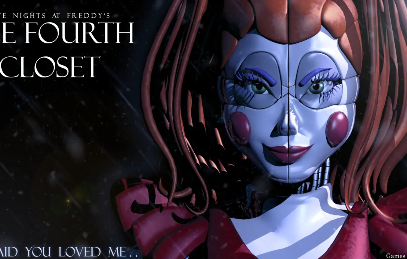 Photo wallpaper girl, Five Nights at Freddy's, Five nights at Freddy's, mechanical doll