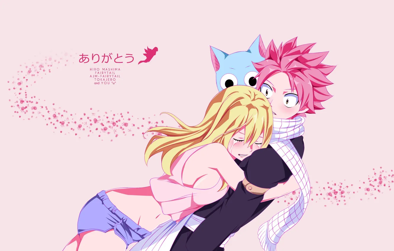 Photo wallpaper game, nothing, anime, cat, Lucy, blonde, asian, fairy tail
