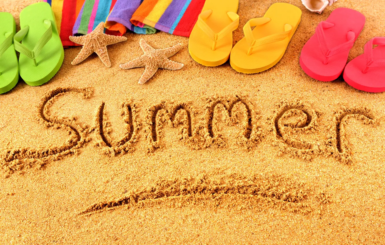 Photo wallpaper summer, beach, sand