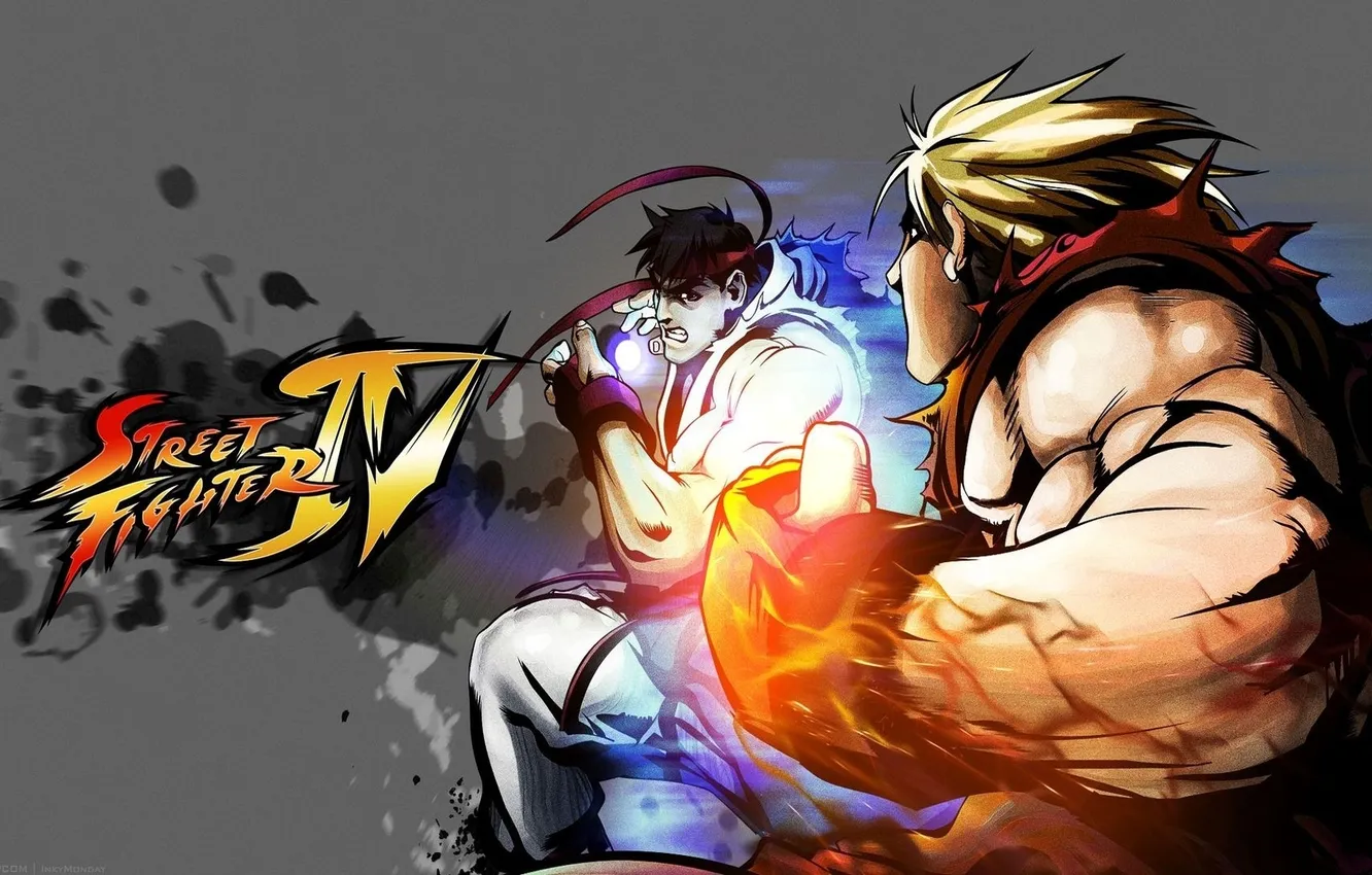 Photo wallpaper battle, fight, Ruy vs Ken, Street Fighter 4