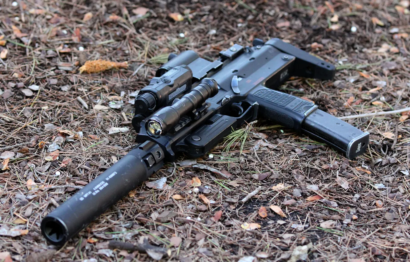 Photo wallpaper weapons, the gun, Heckler &ampamp; Koch, MP7A1 TM