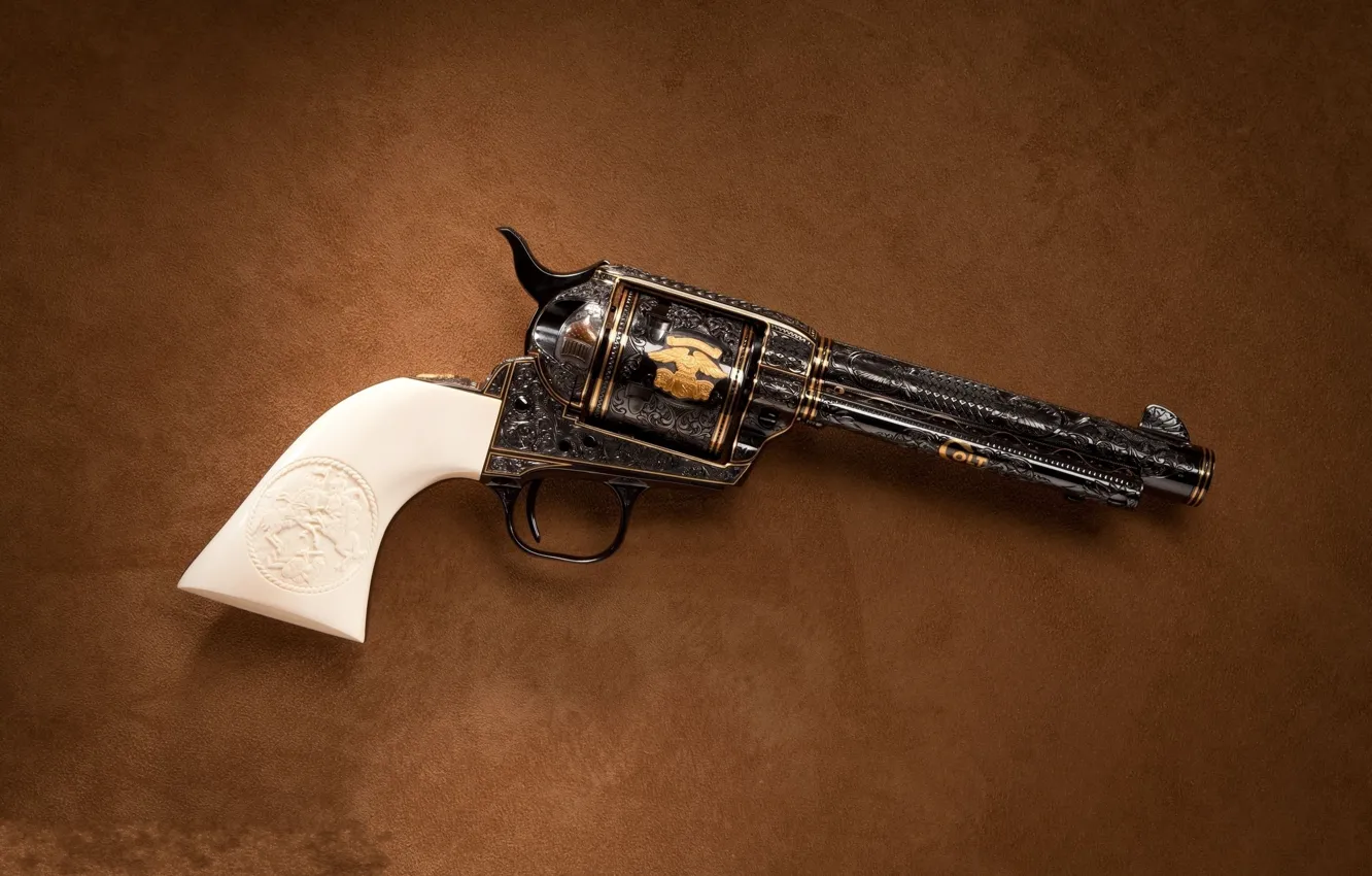 Photo wallpaper gun, weapons, revolver