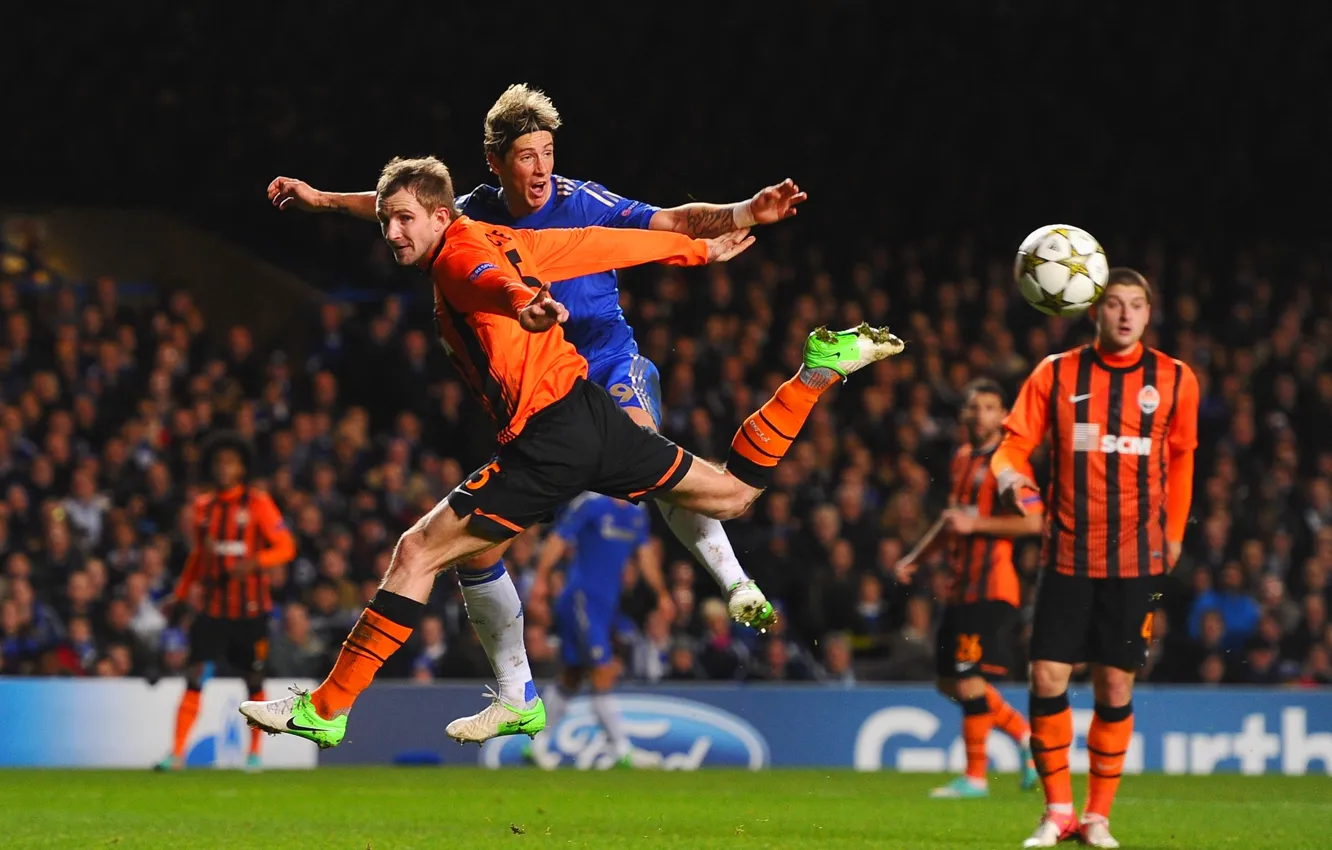 Photo wallpaper Sport, Football, Donetsk, Miner, Fernando Torres, Chelsea, Shakhtar, Chelsea In London
