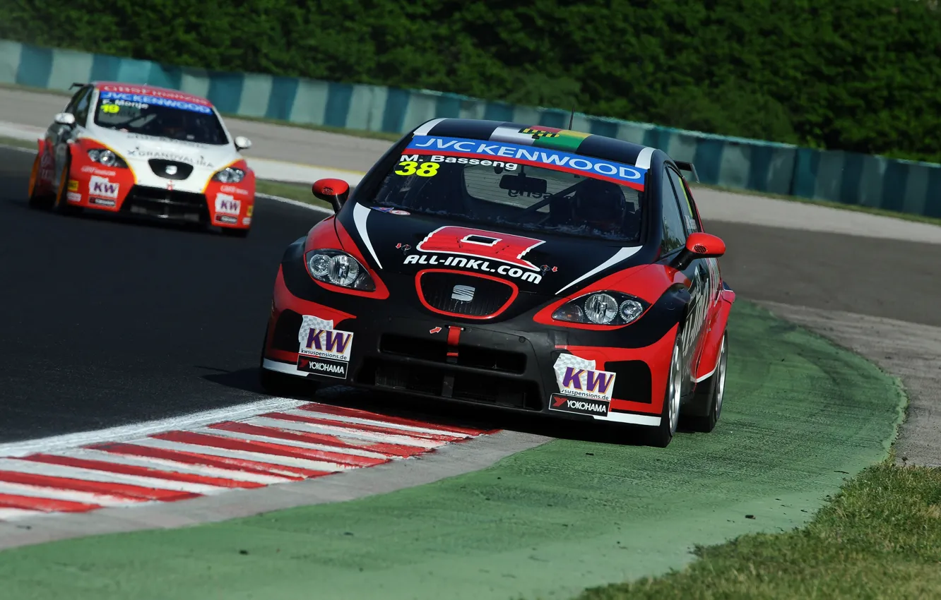 Photo wallpaper Leon, Seat, WTCC, the world championship in touring class, World Touring Car Championship, Marc Basseng