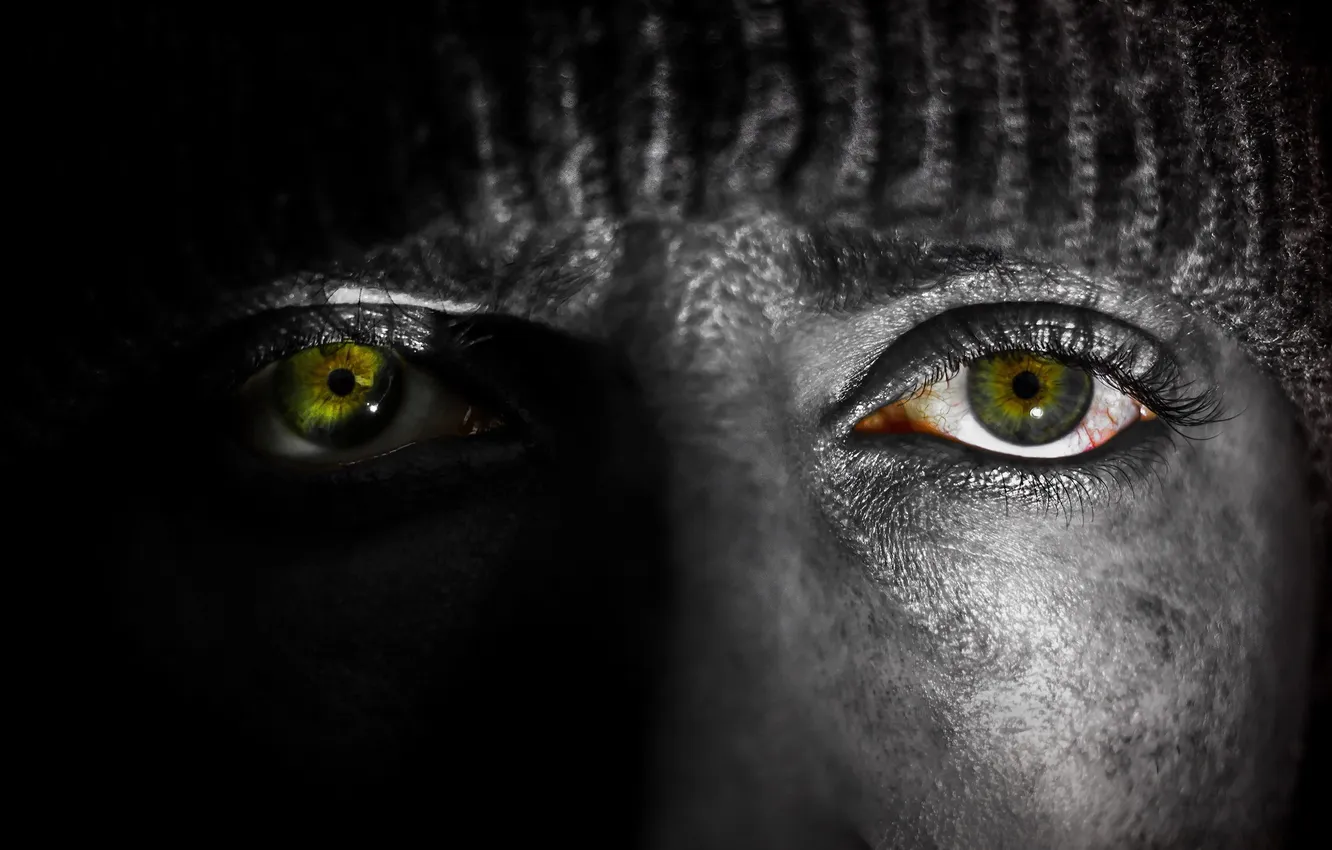 Photo wallpaper eyes, macro, face