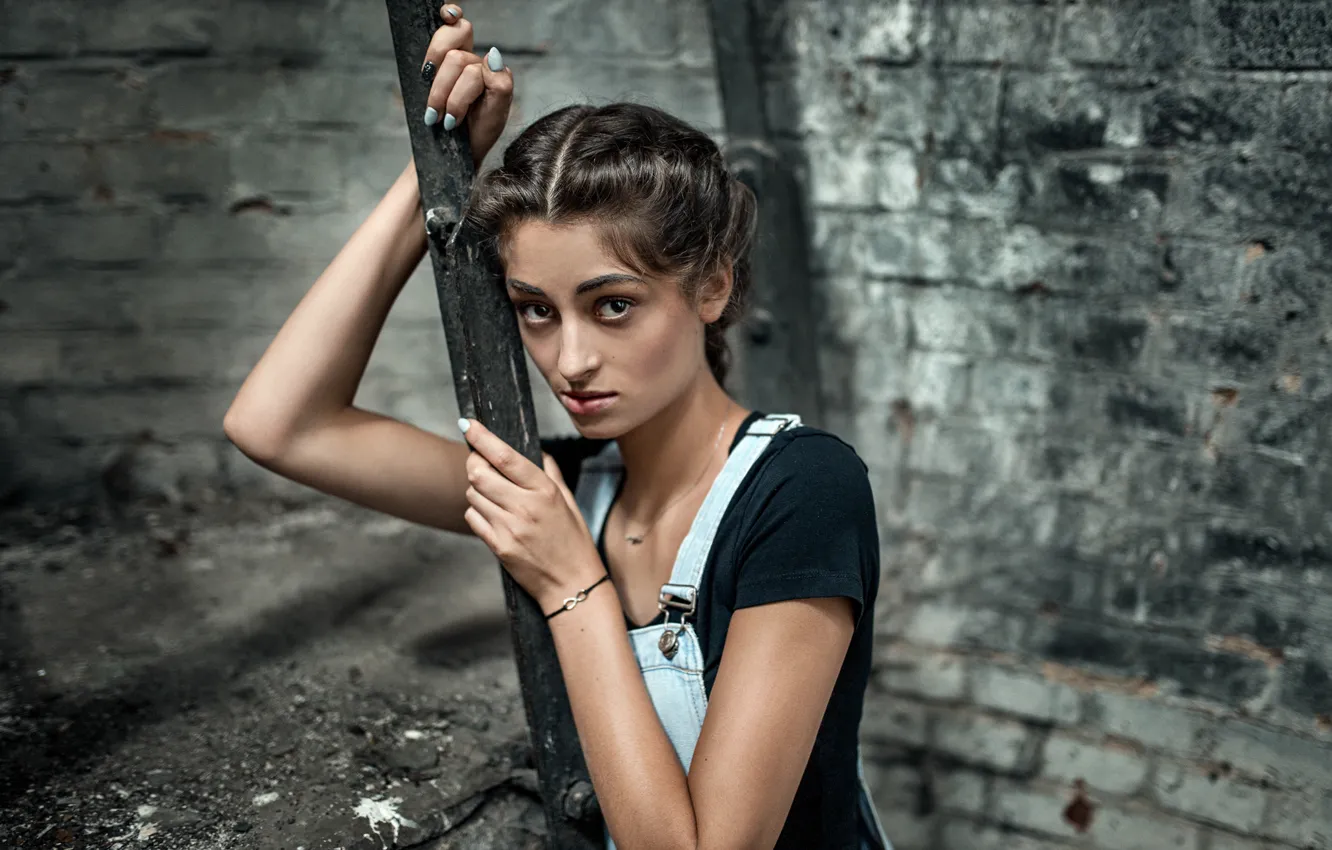 Photo wallpaper look, girl, mood