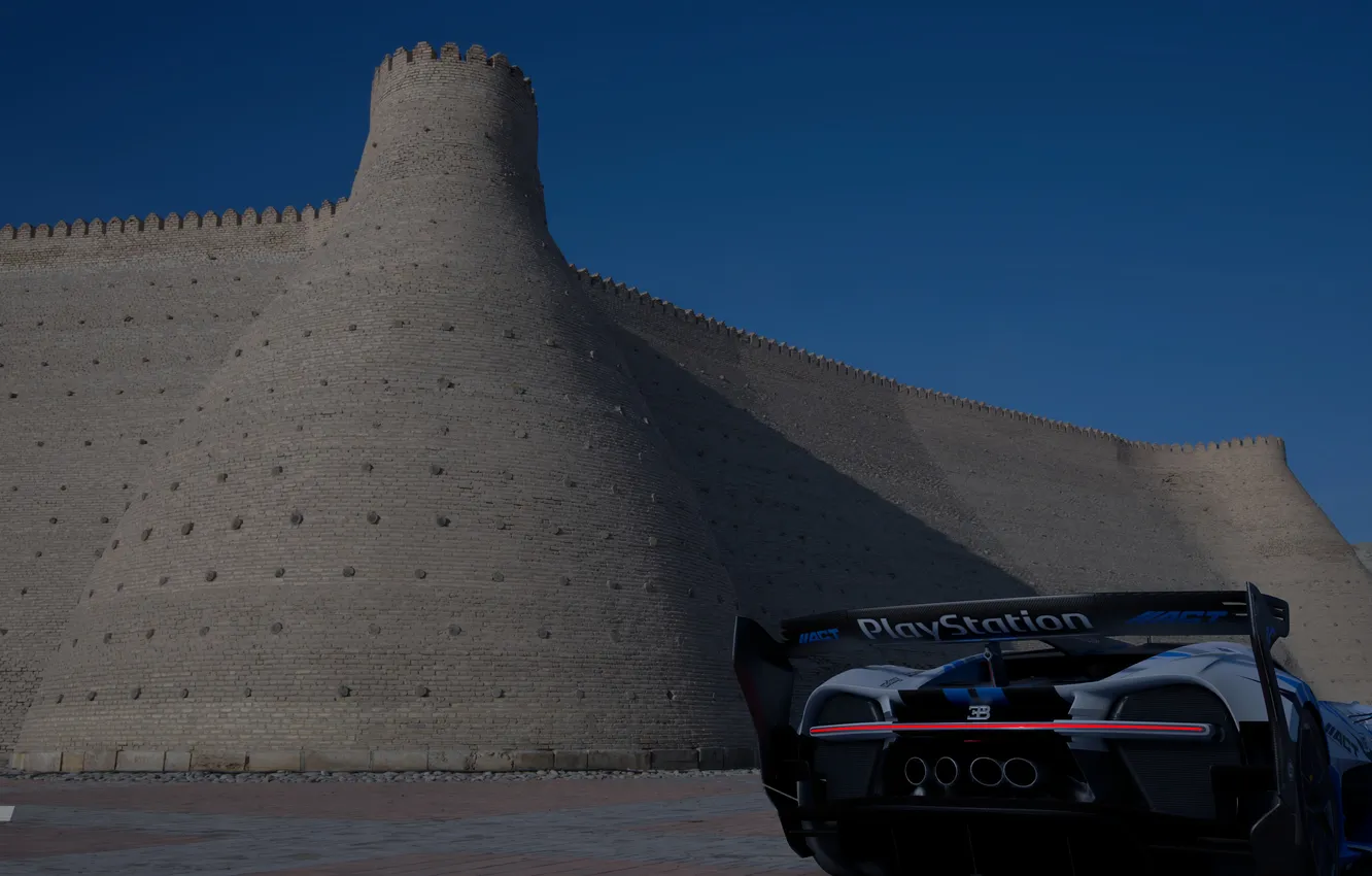 Photo wallpaper Bukhara, PlayStation 5, The Citadel of Ark, Bugatti VGT
