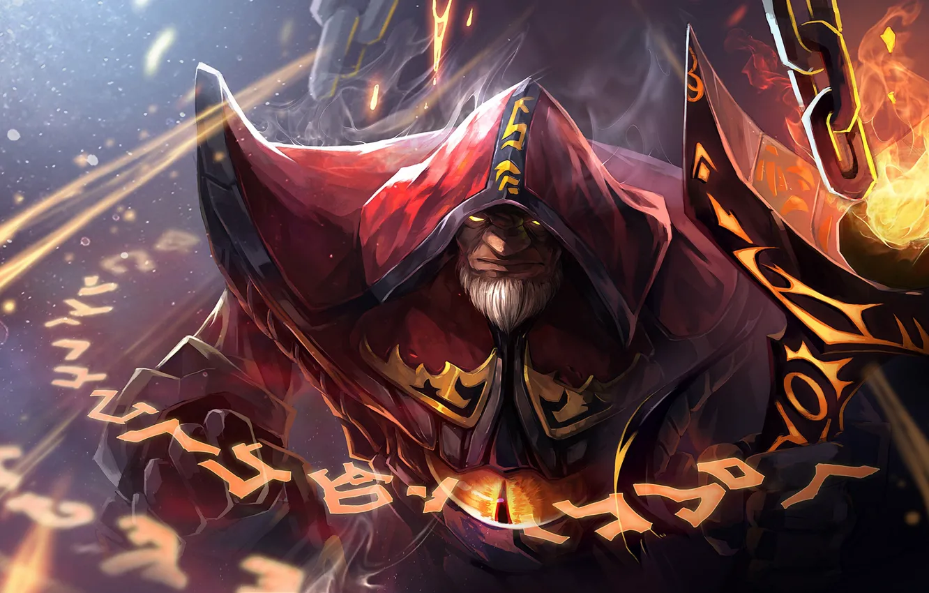 Photo wallpaper hood, dota 2, warlock, Demnok Lannik