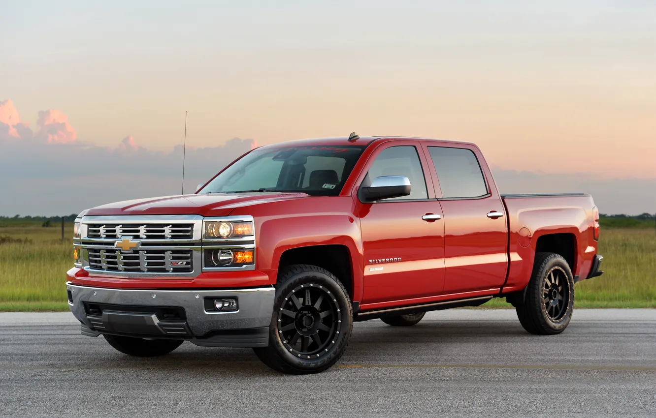 Photo wallpaper Chevrolet, Chevrolet, Hennessey, Silverado, 2014, HPE550, silverado