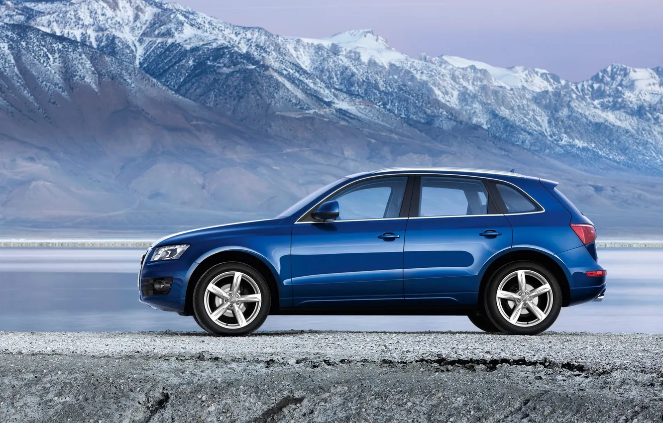 Photo wallpaper mountains, Audi