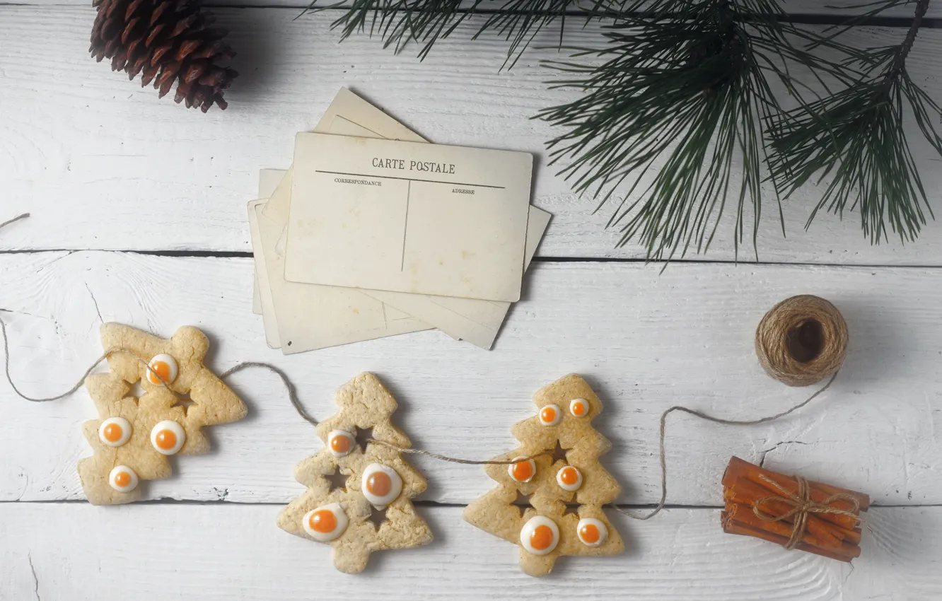 Photo wallpaper decoration, new year, cookies, Christmas, Christmas, New Year, merry christmas, Xmas