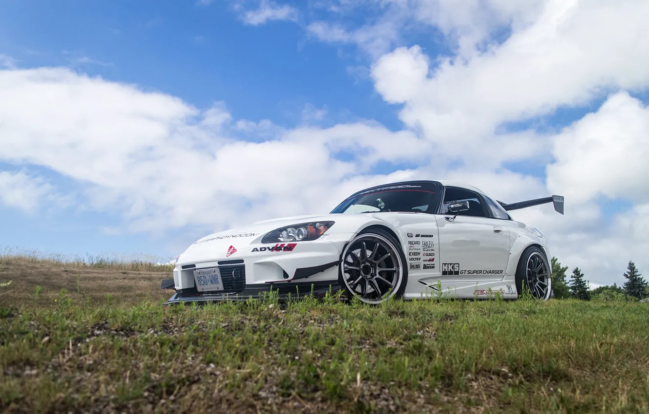 Photo wallpaper Honda, White, S2000, Tuning