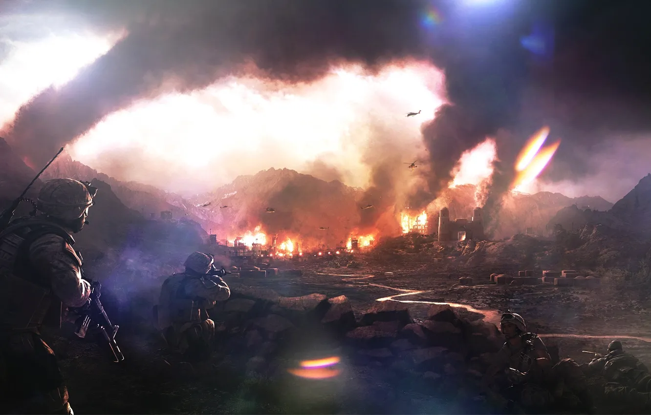 Photo wallpaper war, soldiers, Operation Flashpoint: Red River