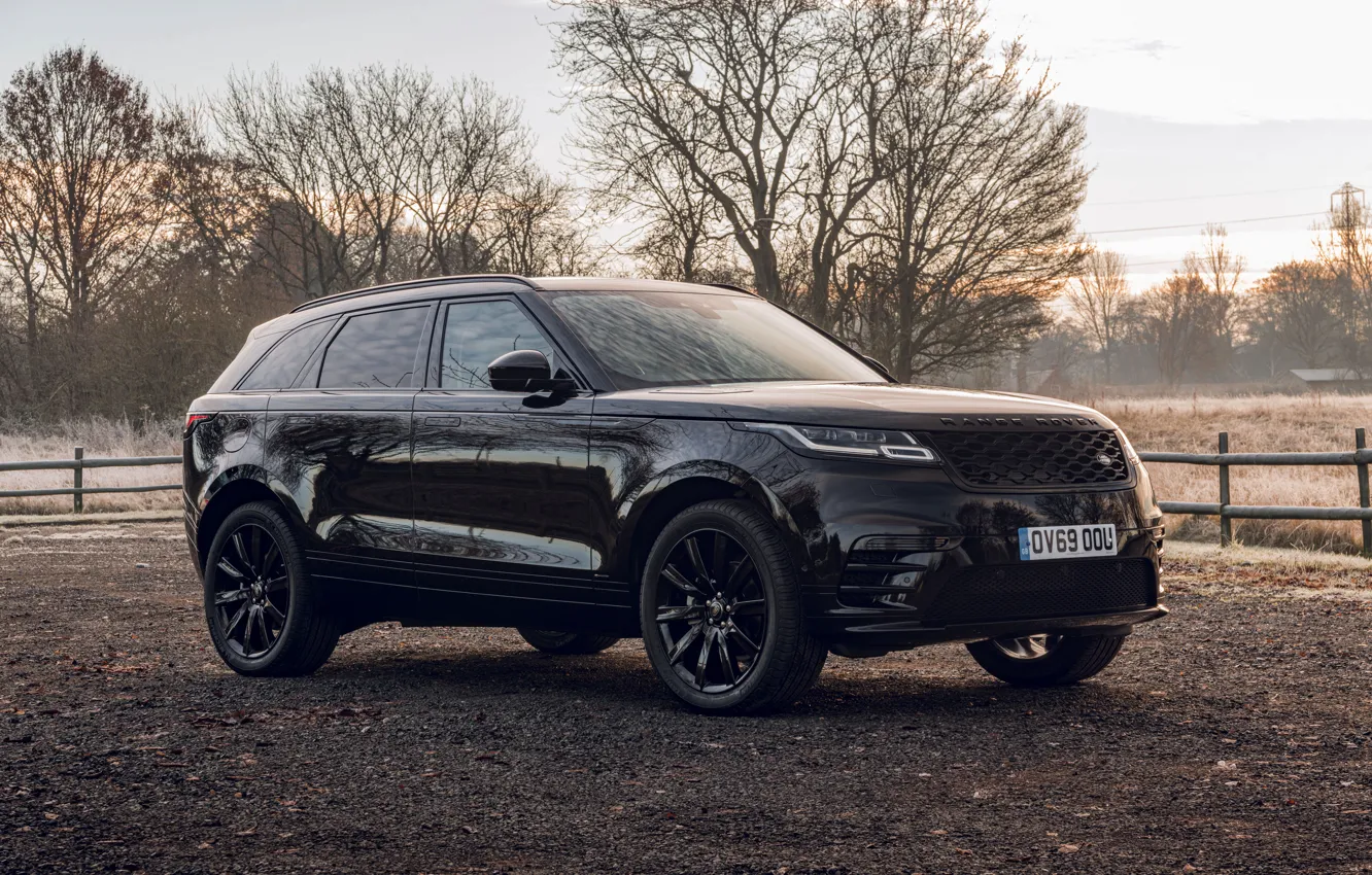 Photo wallpaper black, Land Rover, Range Rover, SUV, 2020, Velar, Velar R-Dynamic Black Limited Edition